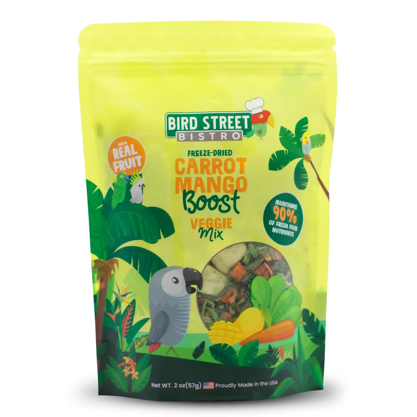 Carrot Mango Boost Parrot Veggies Mix Bird Street Bistro
