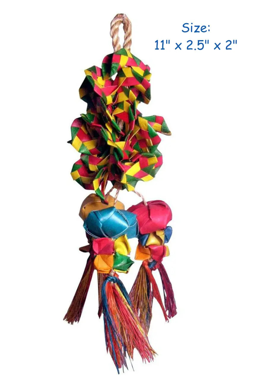 Vibrant Shredder Ball Md with a textured surface, perfect for interactive pet play and chewing fun.