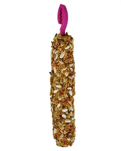 Crunchy Smakers Nut Cockatiel Treat Stick, packed with natural nuts and seeds, perfect for your bird's daily snack.