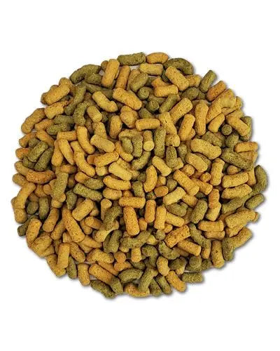 Vibrant Tropican Lifetime Parrot Sticks packed with grains, nuts, fruits, and veggies for a balanced large bird diet.