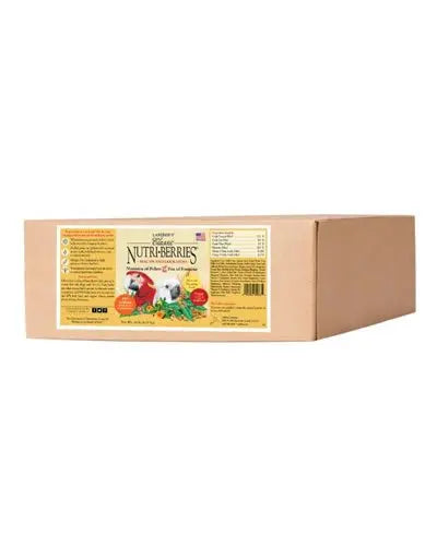 Vibrant cluster of Lafeber's Macaw Classic Nutri-Berries, packed with nutritious seeds and grains for healthy birds.