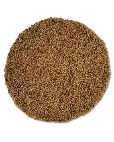 Close-up of Roudybush Nibles Daily Maintenance Pellets, small, uniform kibble ideal for finches and small parrots.
