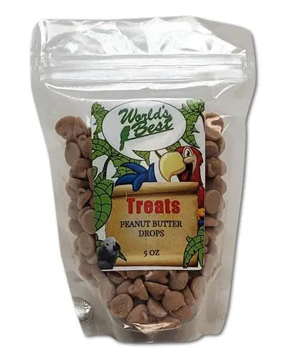 Delicious 5oz Peanut Butter Drops for birds, featuring a tempting cluster of golden, nutty treats ready to delight.
