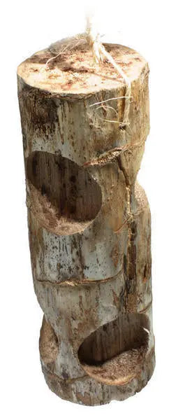 Colorful Yucca stalk bird toy, the Ole Bird Kabob-Wesco, designed for large birds to chew and shred with ease.