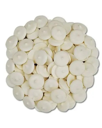 Delicious yogurt wafers in bulk, perfect as a bird treat or training reward, displayed in a tempting pile per pound.