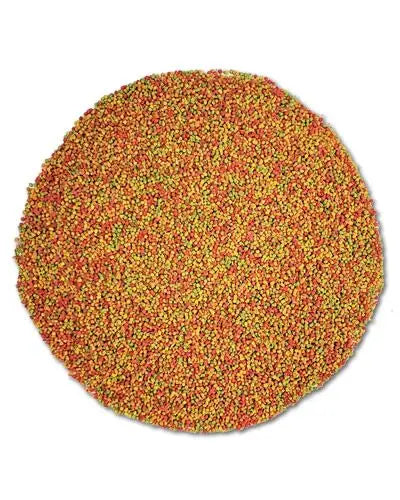 Vibrant Zupreem X-Sm Canary/Finch Fruit Blend in a colorful mix, offering premium nutrition for small birds with fruity flavors.