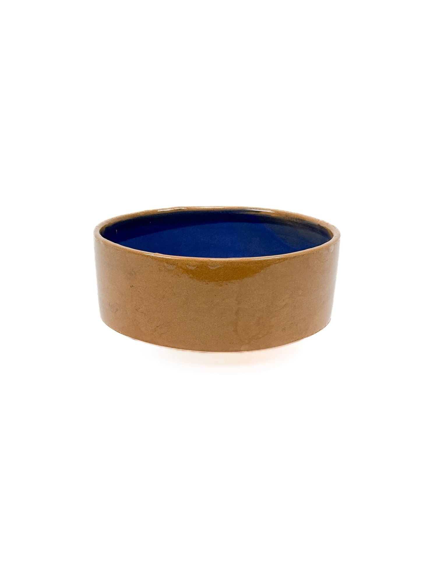 Vibrant 7-inch ceramic bowl with a glossy, lead-free finish, ideal for serving food or water to your pet bird.