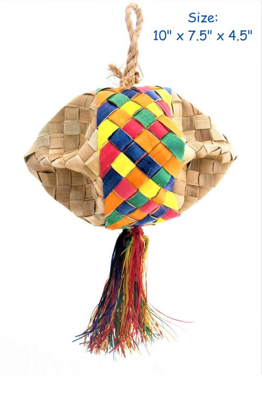 Sleek and colorful blimp floating gracefully in a clear blue sky, showcasing its unique design and vibrant details.