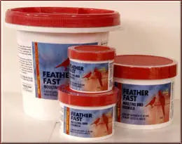 Vibrant 6oz jar of Morning Bird Feather Fast, a nutrient-rich supplement for birds, promoting healthy, colorful feathers.