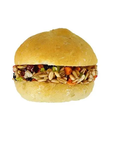 Delicious Smakers nut burger treat for hamsters, guinea pigs, and rabbits, made with natural, high-quality ingredients.