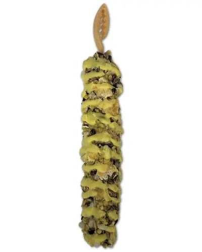 Bright yellow lemon-flavored Smakers Premium treat stick for small animals, packed with natural, nutritious ingredients.