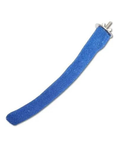 Vibrant Happy Beaks Medium Sand Covered Perch with a textured, sandy coating on a sturdy 10-inch wooden core for birds.
