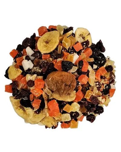 Savor the vibrant mix of fruits in a 20lb bag of World's Best Paradise Fruit Pudding II, bursting with colorful, natural ingredients.