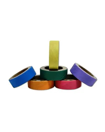 Colorful 1-1/2" Fattie Rings Birdie Bagels made of recycled paperboard, perfect for birds to chew and play with.