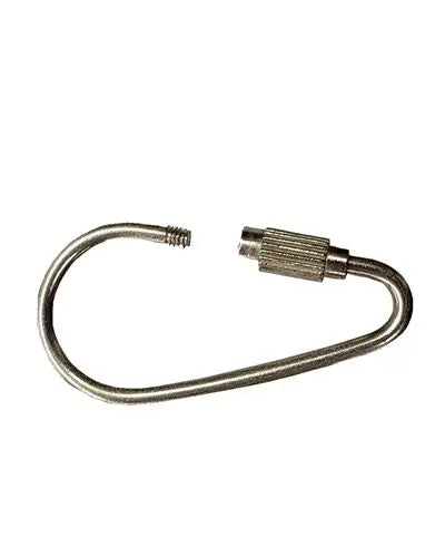 Shiny 1-1/2" nickel-plated pear links gleaming with a durable finish, perfect as a sturdy bird toy hanger.
