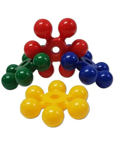 Colorful 4-3/4" plastic flower burst bird toy part with a vibrant, petal-like design, perfect for engaging pet birds.