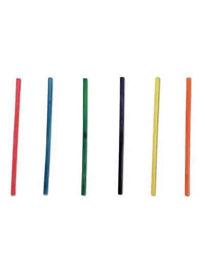 Vibrant 2-7/8" colored paper sticks in a 25-pack, perfect for crafting bird toys, with a slim 7/64" diameter design.