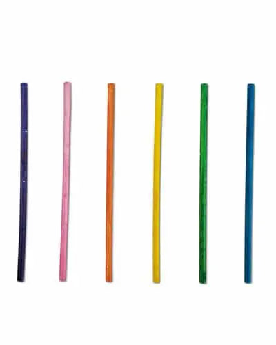 Vibrant 4-1/2" colored paper sticks in a 20-pack, perfect for crafting bird toys, with a slim 5/32" diameter design.