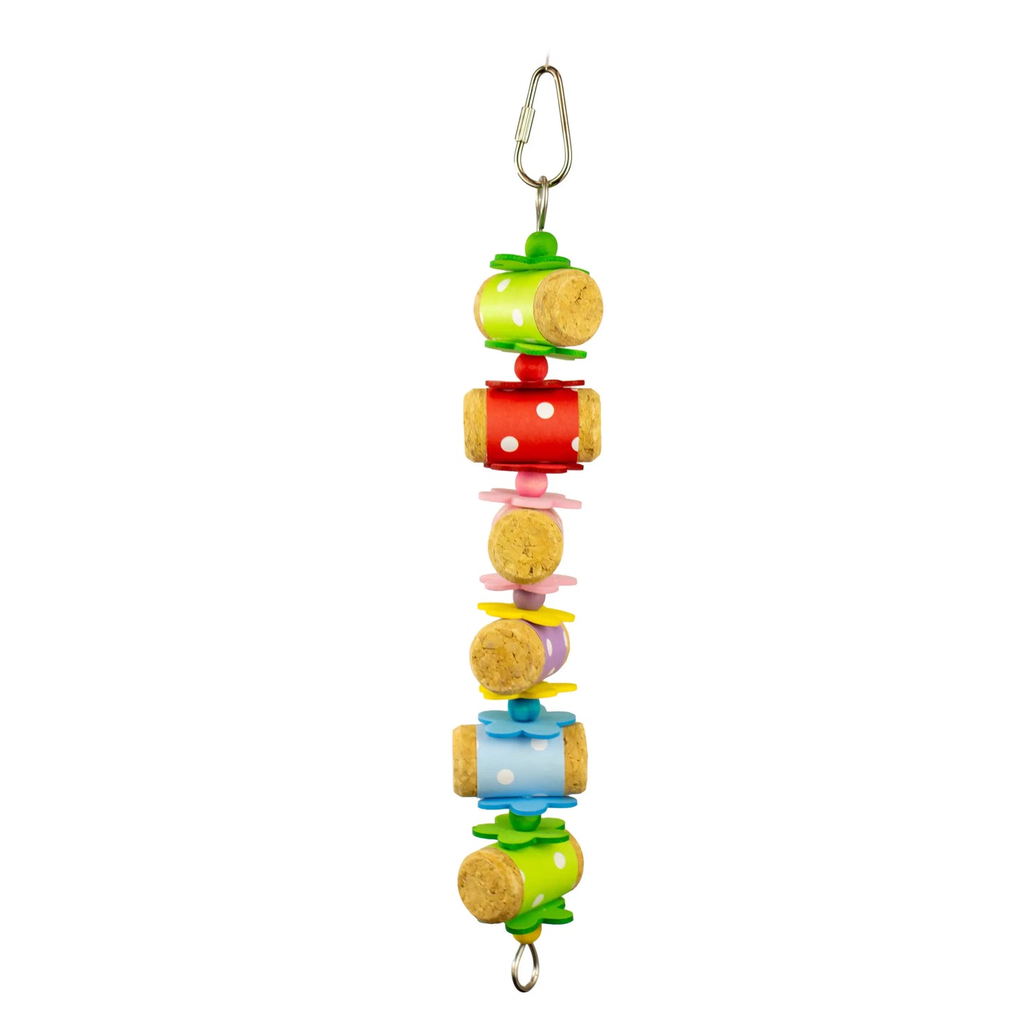 Rainbow Rollers Cork Bird Toy A&E Cage Co