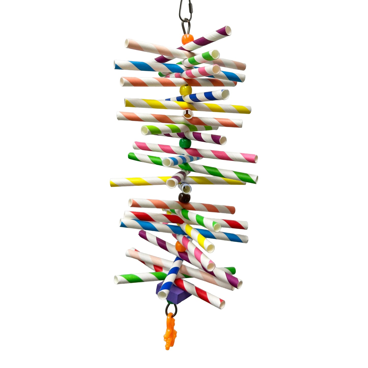 Spiral Straw Sensation - Bird Toy Creations Bird Toy Creations