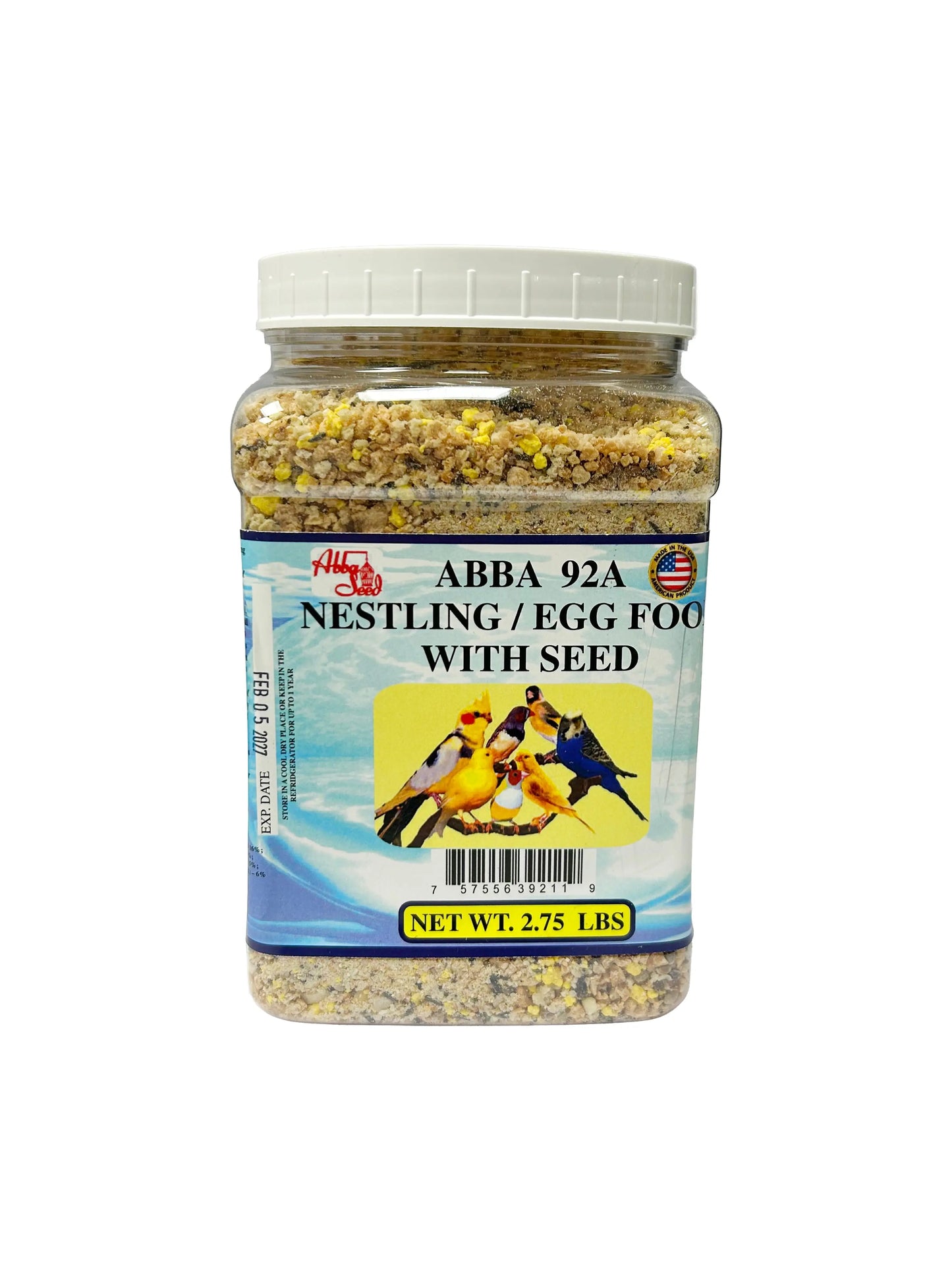 ABBA 92A Nestling Egg Food with Seed 2.75 LB Abba