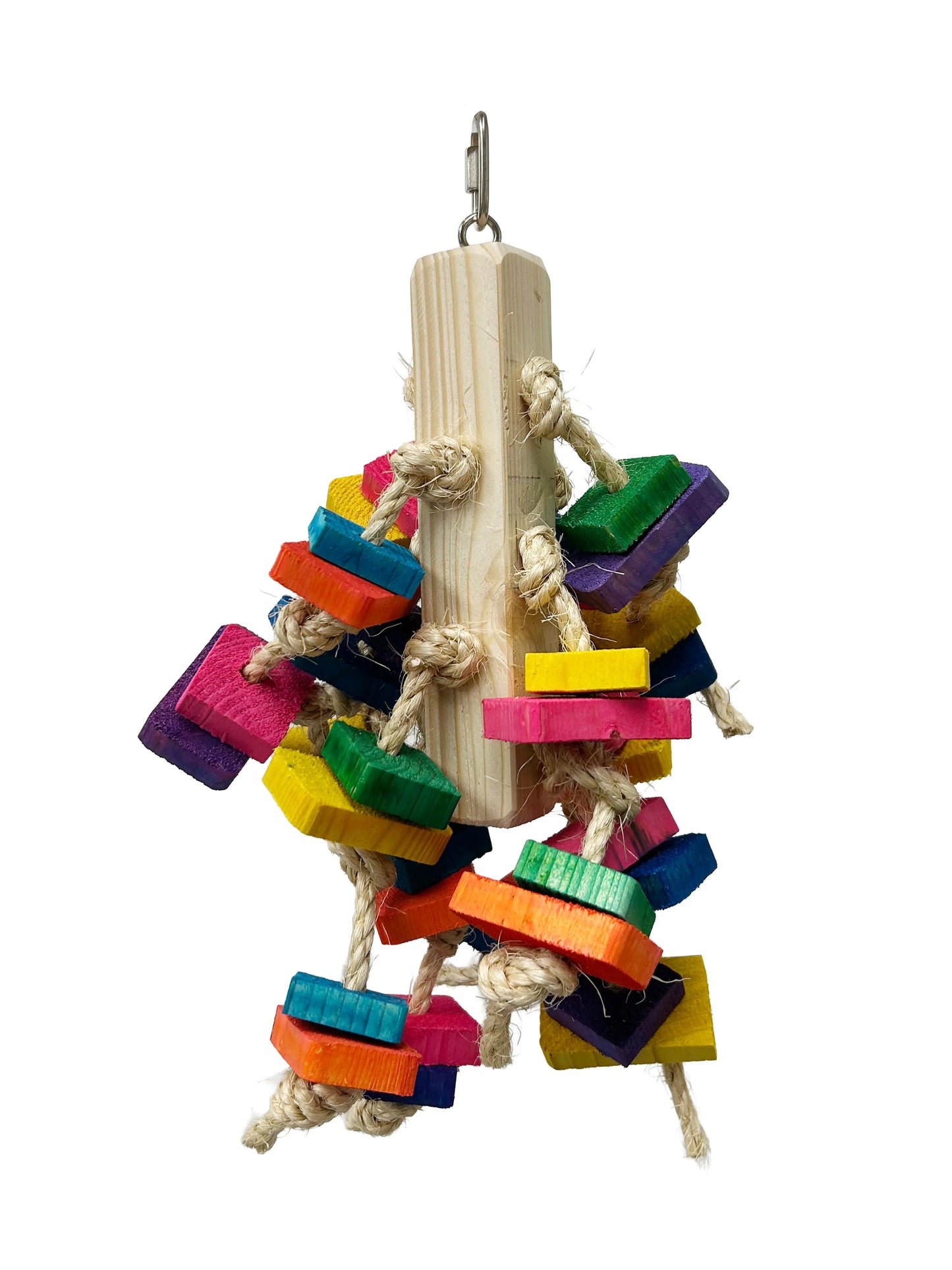 Rainbow Block Cascade - Bird Toy Creations Bird Toy Creations