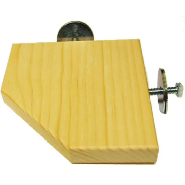 Nat. Cage Corner Shelf 5" x 5" + Angle - Zoo Max