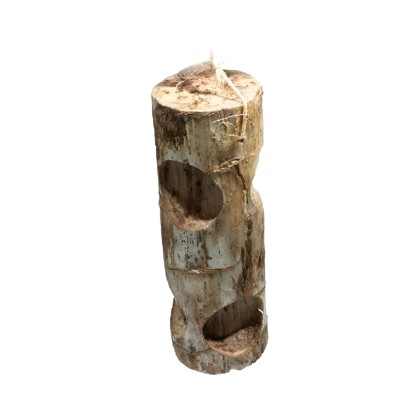 Vibrant Ole Jr Bird Kabob-Wesco toy, crafted from natural yucca stalk, perfect for small to medium birds to chew and shred.