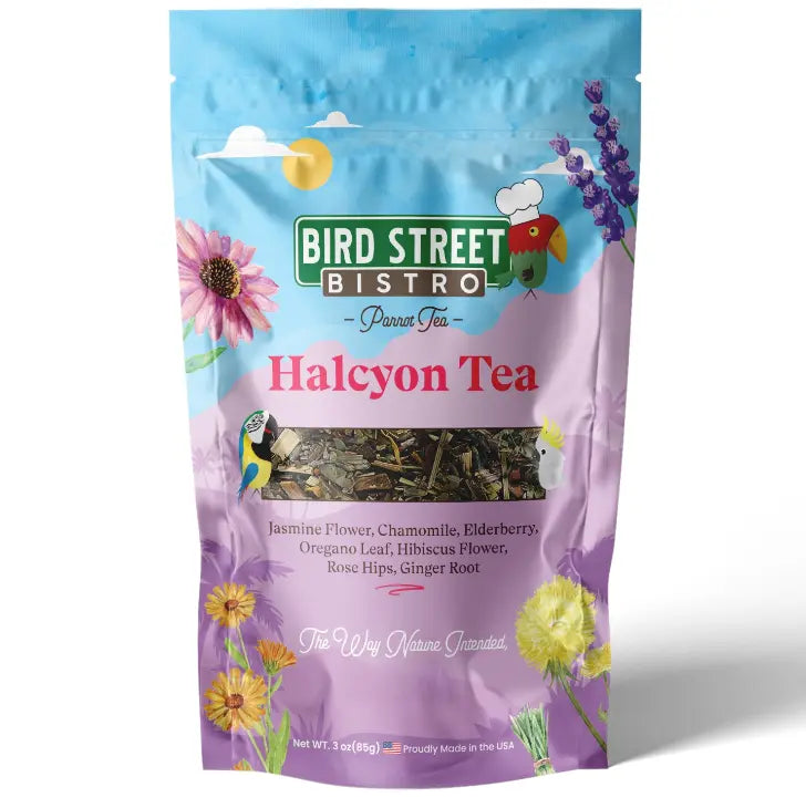 Halcyon Parrot Tea Bird Street Bistro