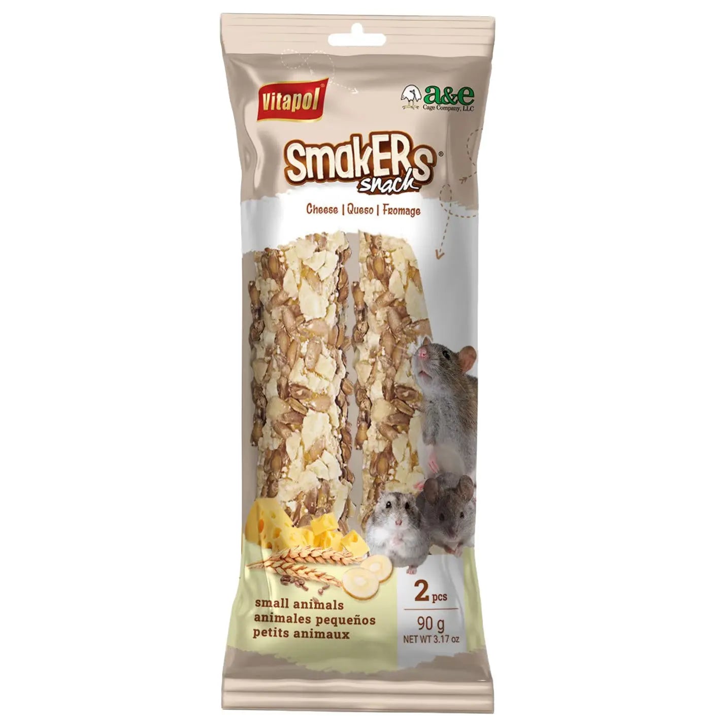 Rodent Smakers Treat Sticks (Twin Pack) - CHEESE A&E Cage Co