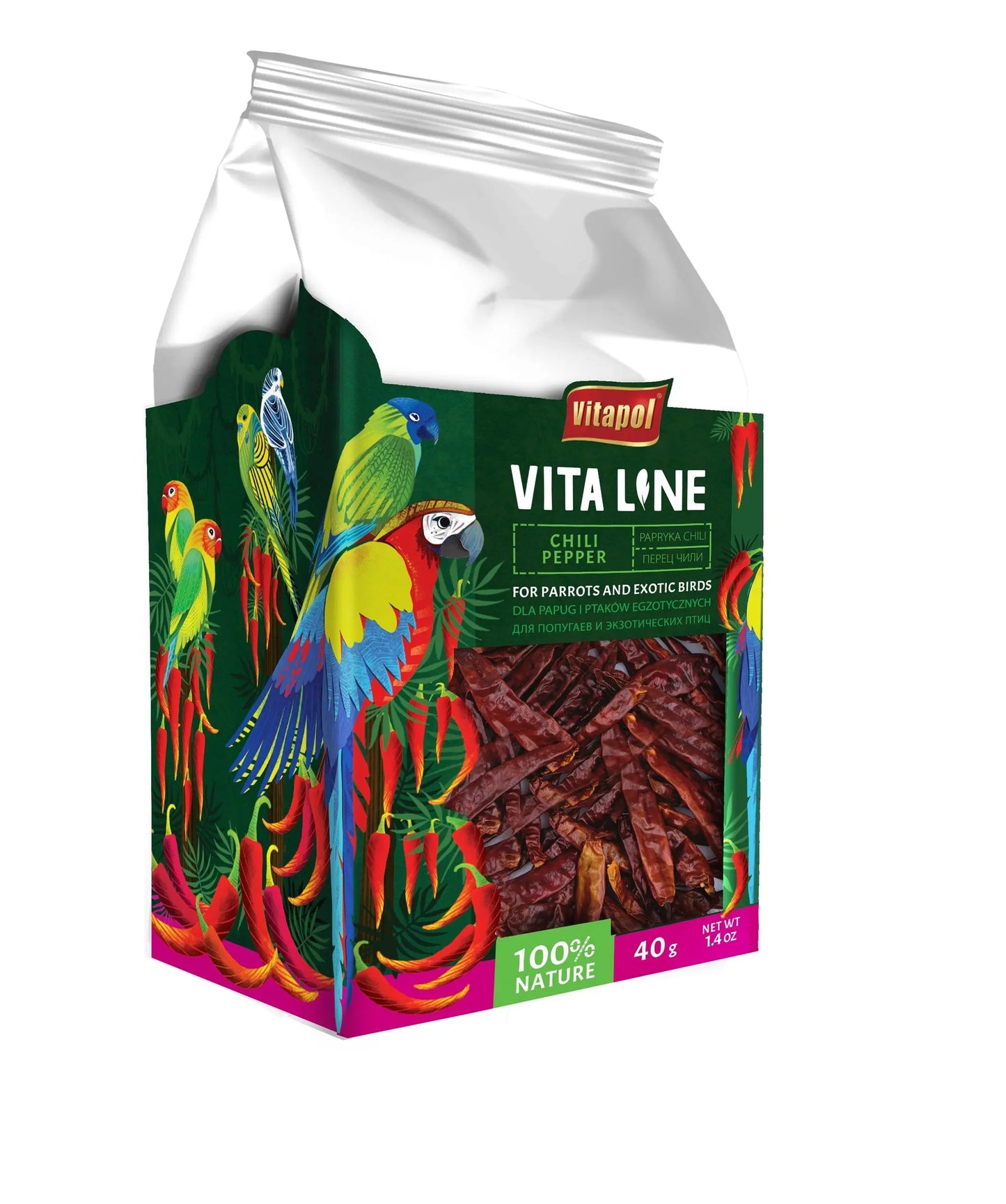 Vitaline Chili Pepper 40g A&E Cage Co