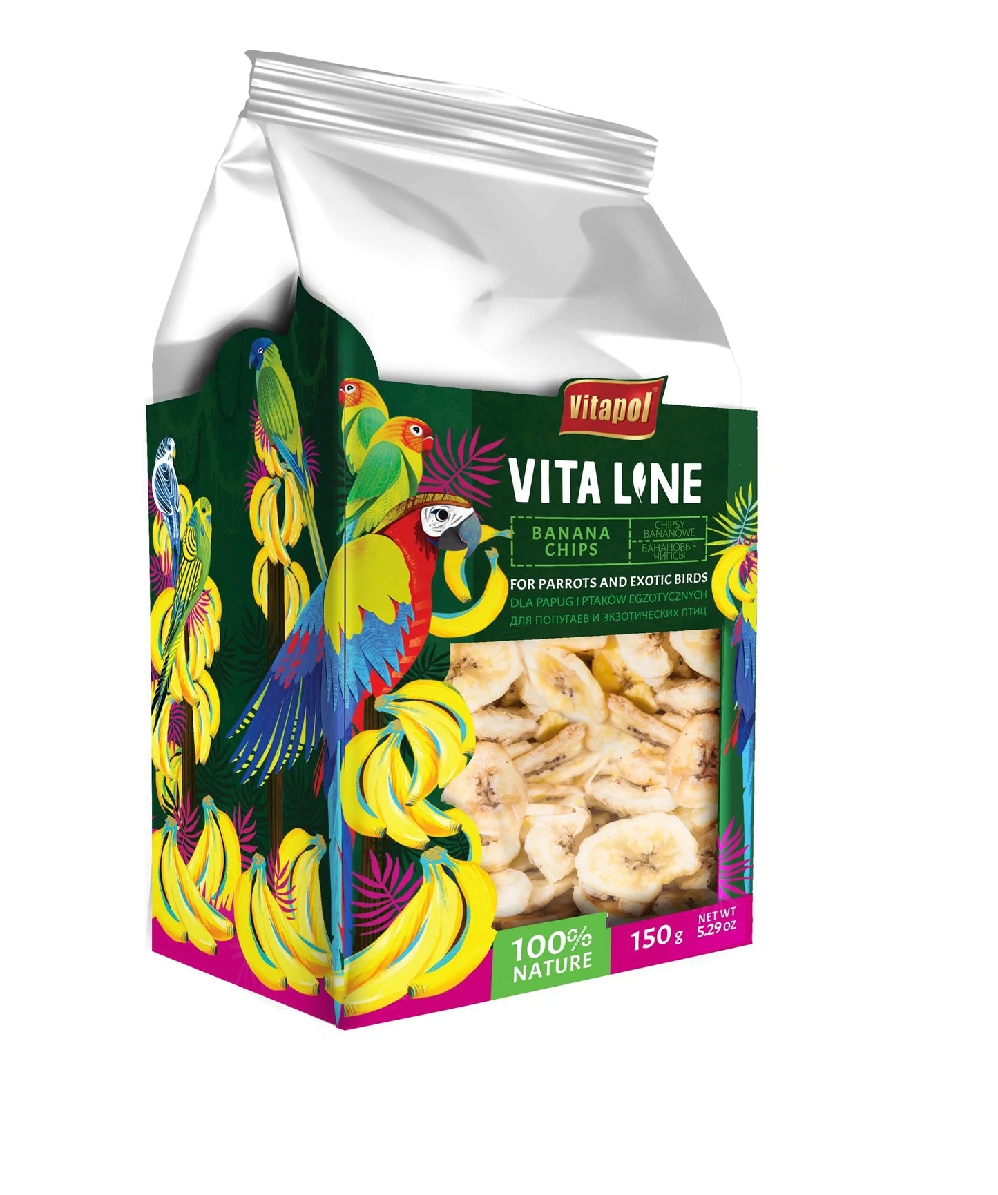 Vitaline Banana Chips 150g A&E Cage Co