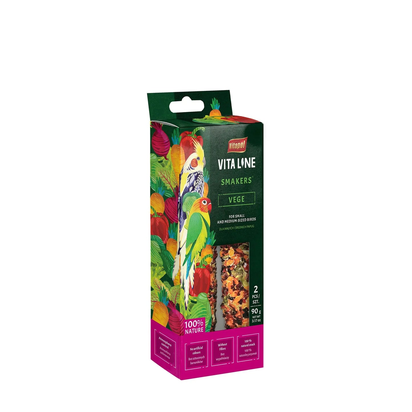 Smakers Vitaline Vegetable Small/Med 2 pk A&E Cage Co
