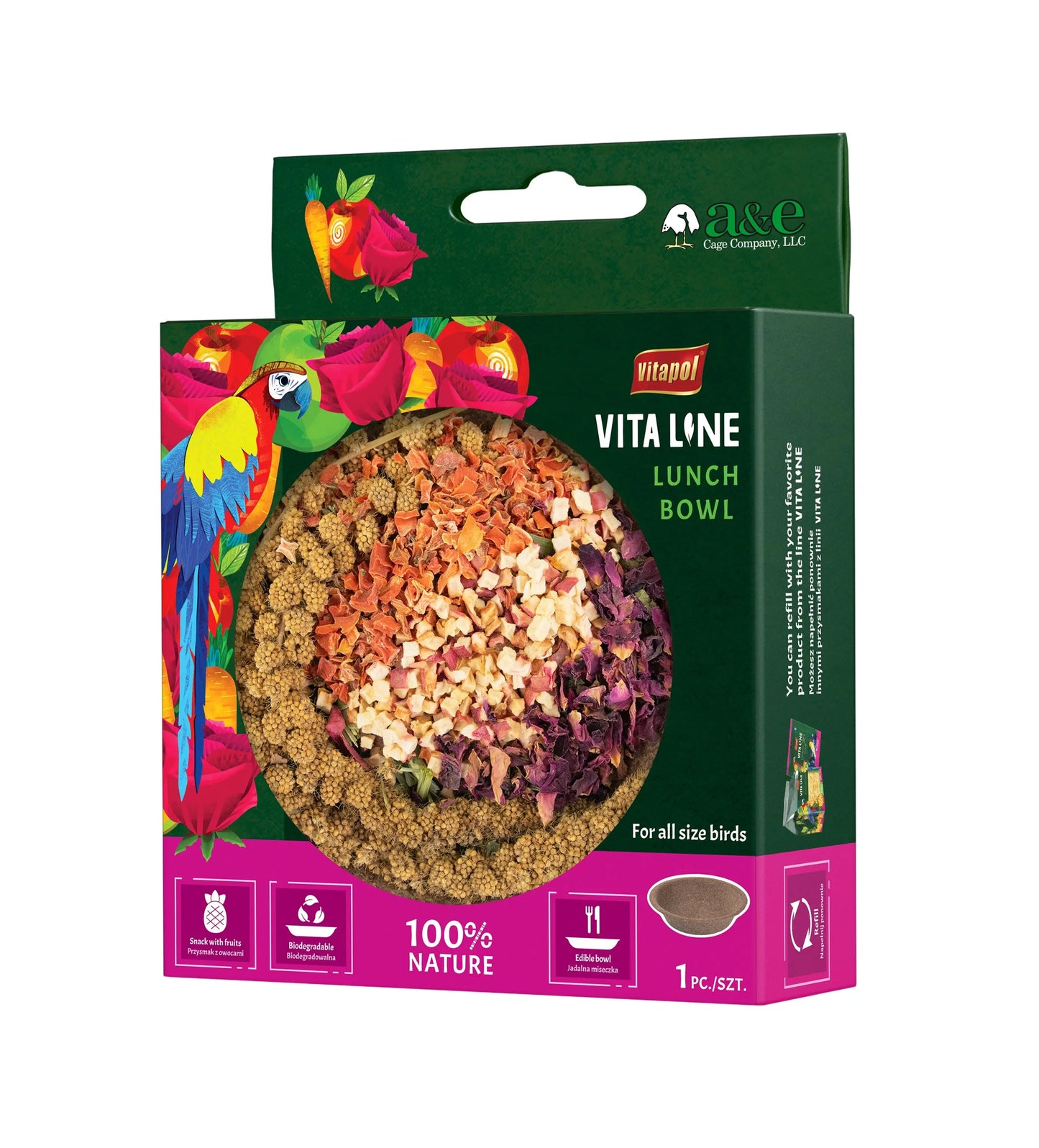 Vita Herbal Edible Lunch Box - MILLET A&E Cage Co
