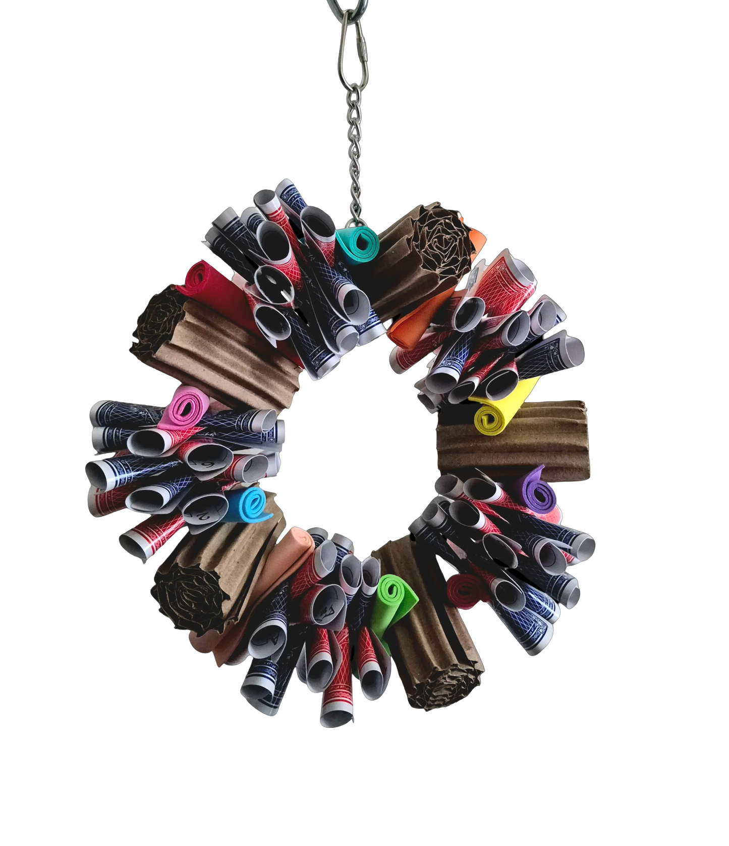 Card Wrap Wreath - Bird Toy Creations Bird Toy Creations