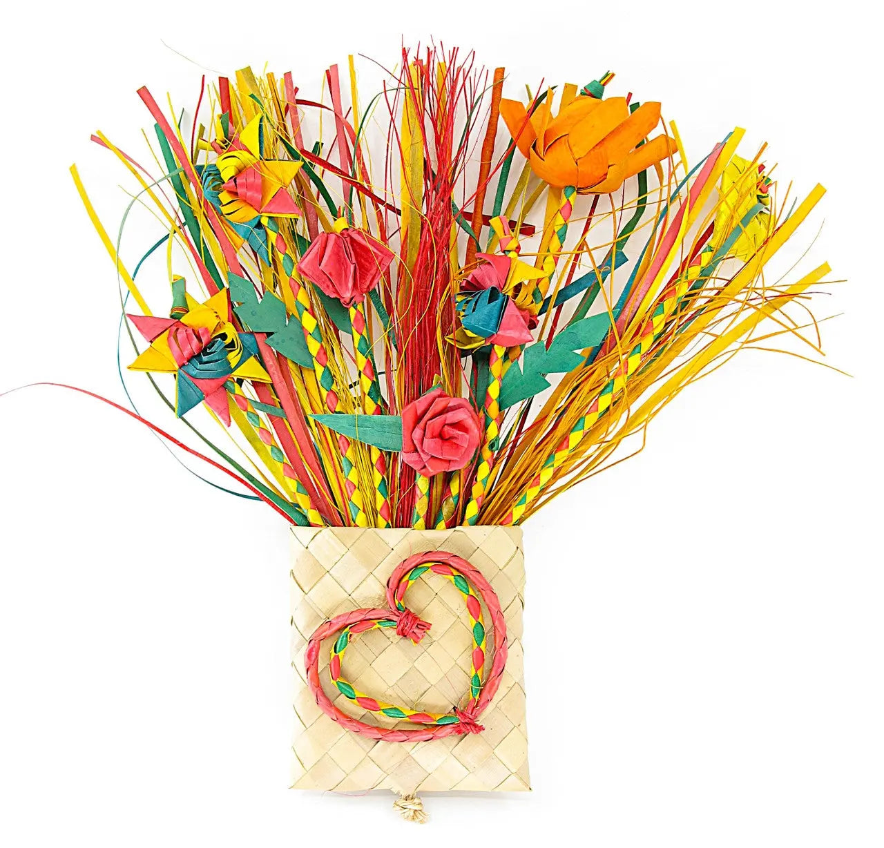 Vibrant medium-sized floral bouquet with a mix of colorful blooms and lush greenery, perfect for any occasion.