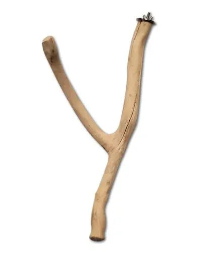 Natural Java Wood multi-branch perch with varied diameters, ideal for small birds like Lovebirds to exercise their feet.