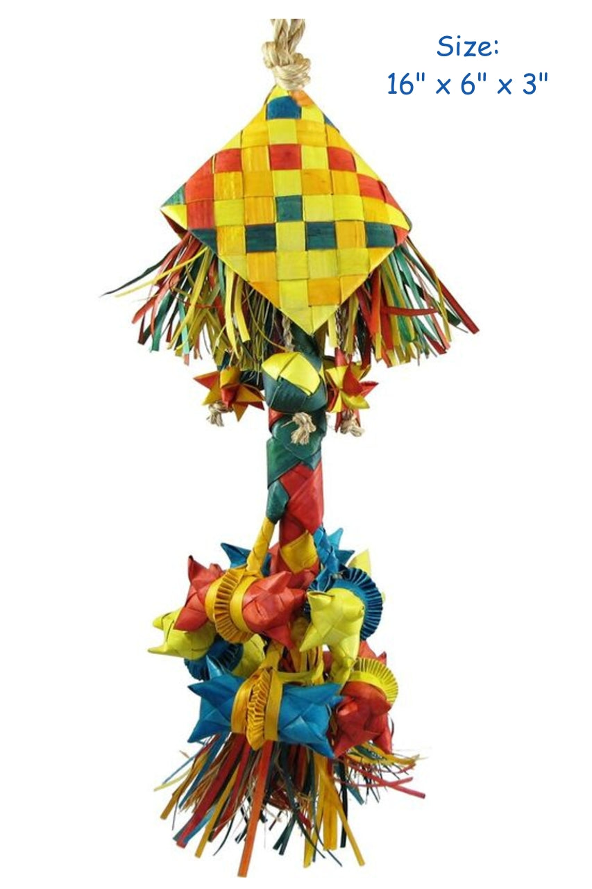 Vibrant two-layer rattle toy with a large, colorful design, perfect for engaging little ones with fun sounds and textures.