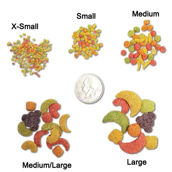 Vibrant Zupreem Medium Cockatiel Fruit Blend in a 17.5lb bag, showcasing colorful pellets with natural fruit flavors for small parrots.