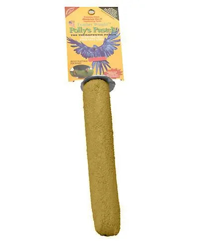 Colorful LG Pastel Pedicure Perch by Polly's, designed to naturally trim bird nails and beaks while supporting foot health.