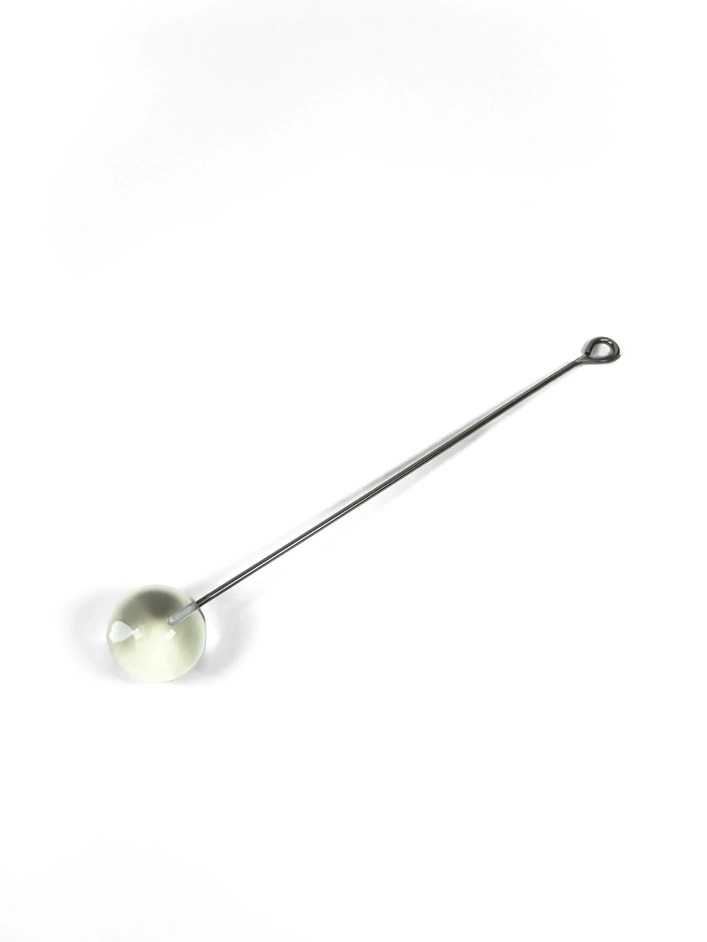 Gleaming 12-inch stainless steel toy extender with a sleek, polished finish, perfect for enhancing playtime adventures.