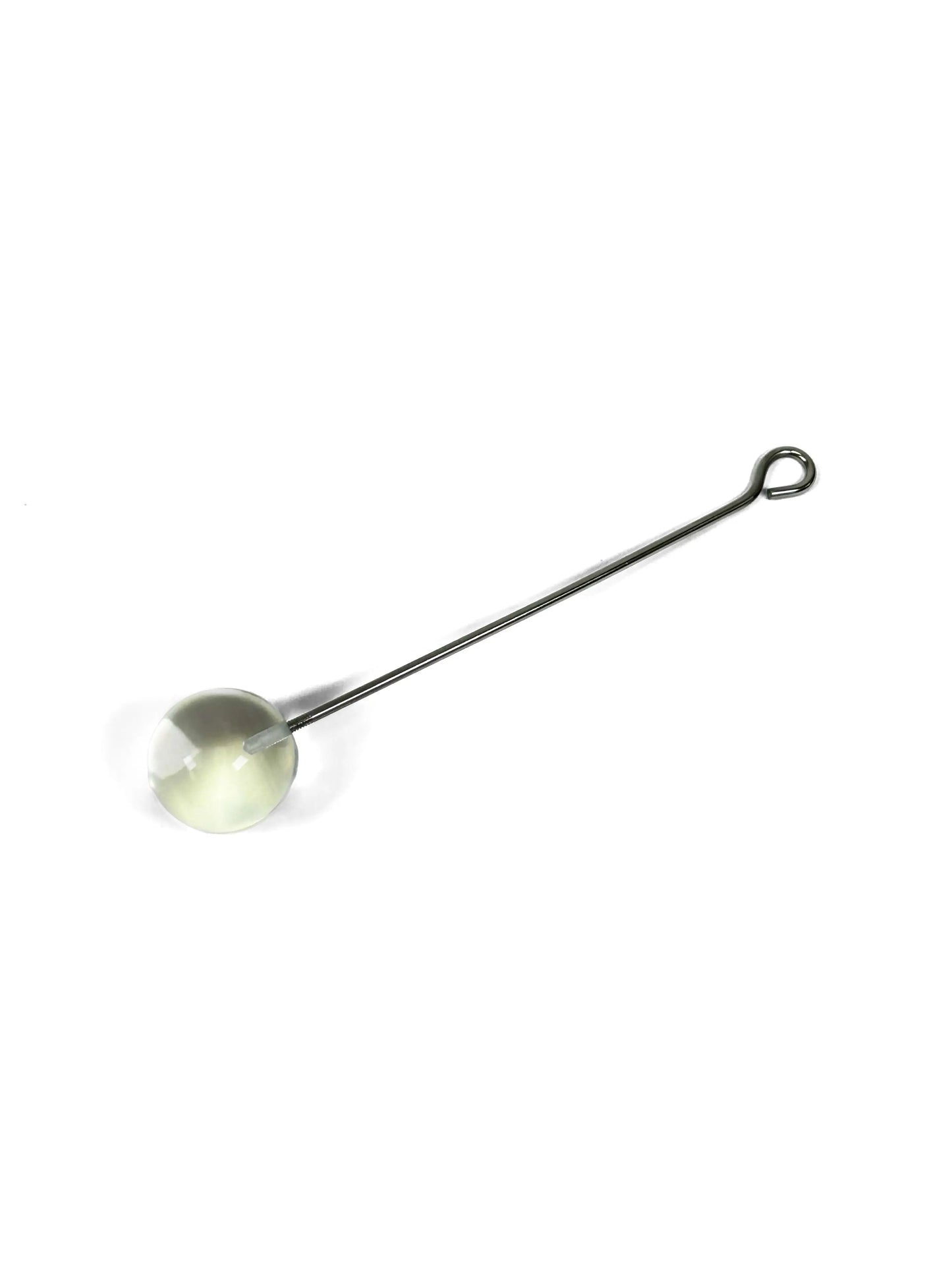 Gleaming 8-inch stainless steel toy extender with a sleek, polished finish, perfect for enhancing your play experience.