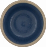  4" Brown w/ Blue Ceramic Bowls