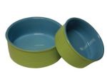 7" Green Ceramic Bowls
