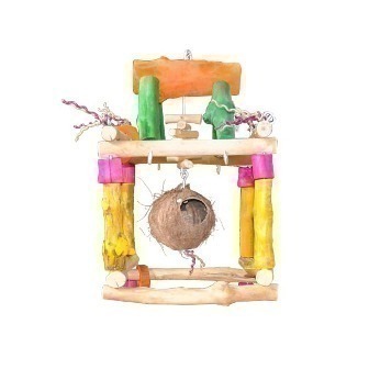 Sm Hanging Play Stand-Java Wood