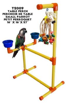 Zoo-Max Table Perch Sm. with Toy Hook