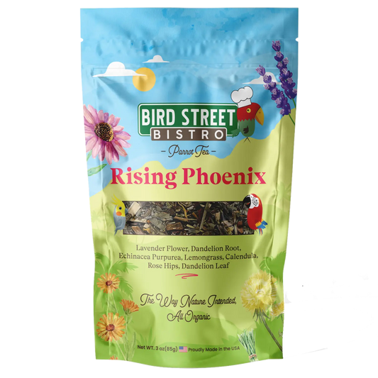 Rising Phoenix Parrot Tea Bird Street Bistro