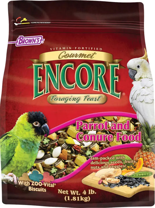 4lb Encore Gourmet Parrot & Conure Food-Brown's FM BROWNS