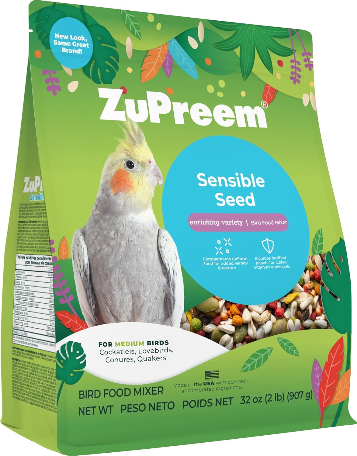 Sensible Seed Medium Birds 2lb - Zupreem