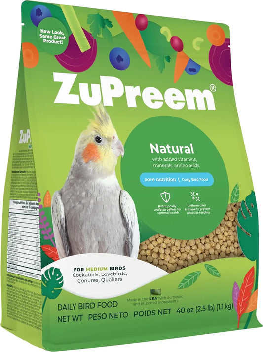 2.25lb Small Bird Natural Pellets - Zupreem Zupreem